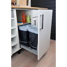 Rangement Coulissant 2 Poubelles 40cm Delinia Meuble Poubelle Meuble Cuisine Meuble Sous Evier