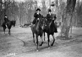 Bois De Boulogne Cavalieres En Amazone 1914 Horse Riding Attire Old Paris Edwardian Age