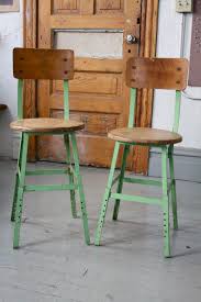 Pair Of Vintage Industrial Mint Green Adjustable Stools With Back If You Like This Then Check Out My Shop With Images Vintage Industrial Adjustable Stool Industrial Decor