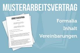 Trotz freude über die zusage sollte ein arbeitsvertrag nicht. Musterarbeitsvertrag Informationen Und Beispiel