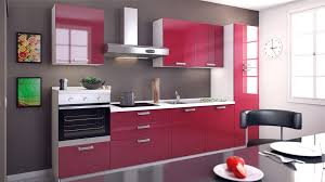 cuisine rouge lineaire kitchen cabinets home decor kitchen