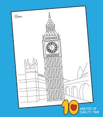 By regions or by organs systems. Big Ben Coloring Page 10 Minutes Of Quality Time