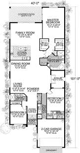 Narrow lot house plans are perfect for urban infill lots and designed to maximize the space and efficiency. Long And Narrow Mediterranean Home Plan 32183aa Architectural Designs House Plans