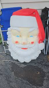 Rare Santa Face Blow Mold Found