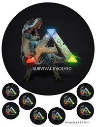 Ark Logo Cake And Cupcake Toppers Gaming Xbox Ps4 Dinosaurs Survival Evolved Cake Logo Cupcake Toppers Cupcake Cakes