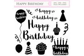 Download Happy Birthday Svg Files Birthday Cutting Files By Svgartstore Thehungryjpeg Com