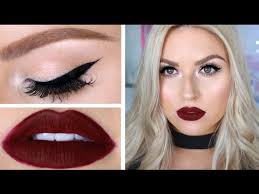 Hollywood goddesses have worn it for decades, and there are intense shades of red to match any hair color and complexion. Classic Deep Red Lips Cat Eye Liner Chit Chat Grwm Youtube