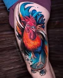 As these birds possess many positive meaning that's the reason people love to depict them. 43 Rooster Ideas In 2021 Rooster Tattoo Rooster Chicken Tattoo