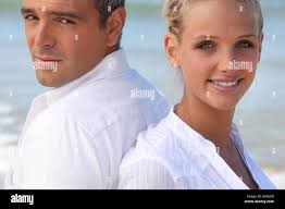 Back pose of couple hi-res stock photography and images