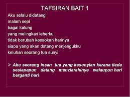 Siapa yang akan dayang menjengukku. Esei Dan Komsas Tingkatan 4 Dan 5 Spm Antologi Sejadah Rindu Sajak Erti Hidup Bererti Teo Wei Sing