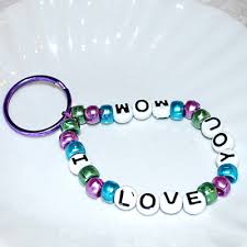 Usually ships within 6 business days. Mothers Day Keychain
