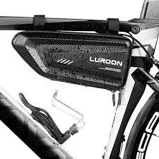 Be sure that your bags attach securely to your bicycle. Luroon Bicycle Frame Bag Waterproof Bicycle Bag Mtb Frame Bag Top Tube Bag Bicycle Mobile Phone Bag Mountain Bike Bag Suitable For Most Bikes Black Amazon De Sports Outdoors
