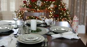 For a true formal dinner setting, you should have enough matching placemats for all of the guests, and the placemats should also match the tablecloth. Simple Holiday Table Setting Hoosier Homemade