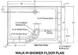 Glass Block Shower Bathroom Floor Plans Walk In Shower