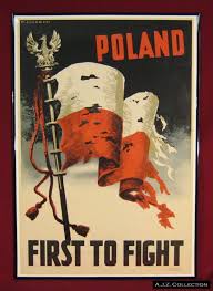 Wwii Poland First To Fight Poster Wwii Posters Propaganda Posters Wwii Propaganda