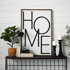 Popped Letter Home Plaque Wood In 2021 Decor Kirkland Home Decor Modern Wall Decor