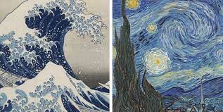 고호의 별이 빛나는 밤에, go ho's starry night. How Van Gogh S Starry Night Was Inspired By Hokusai S Great Wave The Art Newspaper