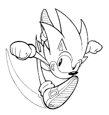 Download and print these super sonic coloring pages for free. Black And White Sonic Coloring Pages