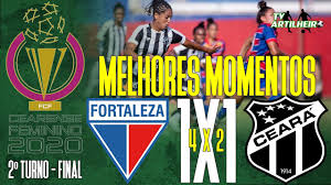 Em jogo único, o leão do pici tem a vantagem do empate por ter melhor campanha até aqui na competição. Cearense Feminino 20 2Âº Turno Final Fortaleza Ec 1 4 X 2 1 Ceara Sc Tv Artilheiro Youtube