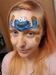 Face painting of One Piece characters