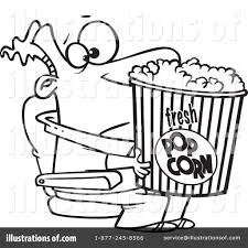 String popcorn with thread and needle. Popcorn Clipart 1077616 Illustration By Toonaday