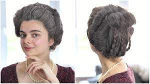 1 18th Century Hair Tutorial Coiffure Banane Youtube Hair Tutorial 18th Century Hair Historical Hairstyles