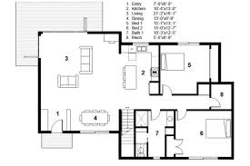 Modern Style House Plan 3 Beds 2 Baths 2115 Sq Ft Plan 497 31 Modern Style House Plans Floor Plan Design House Floor Plans