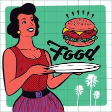Gabaka street, gordons, port moresby. Retro Waitress Serving Burger Clipart Illustration Diner Waitress 1950s 50s American Png And Vector With Transparent Background For Free Download Waitress Retro Vector Burger Vector