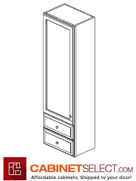 Nelson cabinetry's wood wall cabinets also come with finished cabinet sides and interior. Aw W2d1854 Ice White Shaker 18 2 Drawer Wall Cabinet Cabinetselect Com