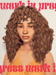 This sims 4 curly hair male cc is a great combination of bed head and. Sims 4 Maxis Match Keke Hair Micat Game