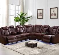 Amazon.com: Dekmxas Juego de sofá seccional reclinable ...