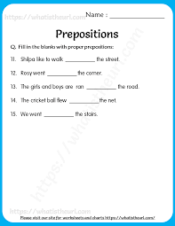 Reinforce grammar skills and get ready for the standardized tests. Prepositions Worksheets For Grade 5 Your Home Teacher