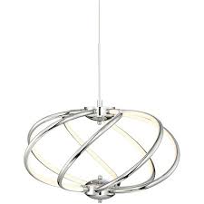 Possini Euro Design Chrome Pendant Chandelier 19 Wide Modern Curved Arm Led Fixture For Dining Room House Foyer Kitchen Entryway Target