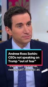 @cnbc’s Andrew Ross Sorkin breaks down why some CEOs are not speaking out  about Trump and the 2024 election compared to previous elections.  #donaldtrump #kamalaharris #election #politics #news