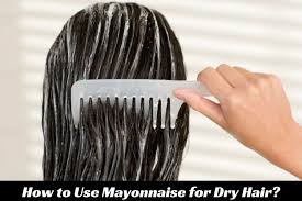 You wash your hair and towel dry, rub on mayonnaise and work into the hair, leave on a few minutes and rinse off well. How To Use Mayonnaise For Dry Hair