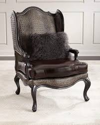 Massoud Sarah Leather Wingback Chair Leather Wingback Chair Leather Wingback Wingback Chair