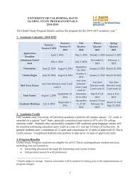 University Of California Davis Global Study Program