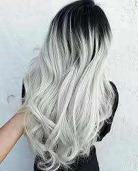 Black And White Hair Styles Pretty Gray Hair Grey Ombre Hair