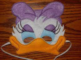 Inspired By Daisy Duck Webbigail Felt Mask Costume Etsy Daisy Duck Felt Mask Duck Costumes