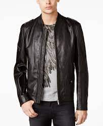 Boss Hugo Boss Lexner Leather Jacket Coats Jackets Men Macy S Leather Coat Jacket Leather Jacket Leather Jackets Online
