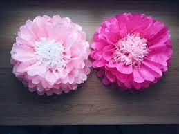 Wrap the crepe paper around the floral stem, creating tiny pleats as you turn the base. Diy Big Paper Flowers Youtube
