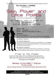 The ThinkBox by AWARE presents “Sex, Power and Office Politics” | MARUAH  Singapore
