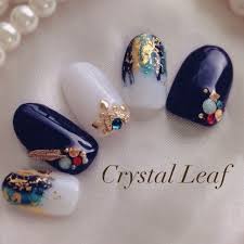 ハンド ワンカラー フェザー ホイル ショート crystalleafのネイルデザイン no 1233442 ネイルブック ネイルデザイン 流行のネイル キュート ネイル