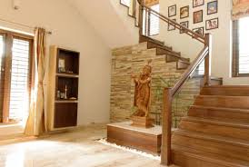 Jaya Rajesh Modern Corridor Hallway Stairs By Cozy Nest Interiors Indianhomes Indian Homes Entran Staircase Design Pooja Room Design Room Door Design