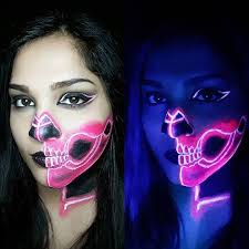 Check spelling or type a new query. Halloween Neon Skull Makeup Novocom Top
