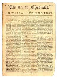 London free press offers information on latest national and international events & more. Photo About This Original London Chronicle Newspaper Is Dated Oct 16 1759 Includes A Sea Monster Report At The Uppe Vintage Newspaper Old Newspaper Newspaper