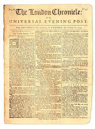 Get the information from the main source. Photo About This Original London Chronicle Newspaper Is Dated Oct 16 1759 Includes A Sea Monster Report At The Uppe Vintage Newspaper Old Newspaper Newspaper