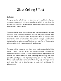 Glass ceiling meaning, definition, what is glass ceiling: Eassy Hrm Critical Theory Gender