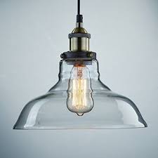 robot check blown glass pendant light