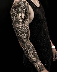 11 3k Likes 31 Comments Tattoo Realistic Tattoorealistic On Instagram Sick Morphing By Chri Valkyrie Tattoo Viking Tattoo Sleeve Tattoo Sleeve Designs